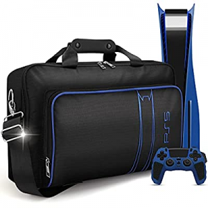 NICEMOVIC PS5 Carrying Case, PS5 Bag Travel Carry Case for Storage Protective PS5 Console Disc/Digit