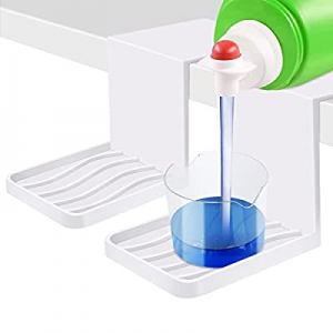 [2 Pack] Laundry Detergent Cup Holder Drip Tray Catcher Tidy Cups Soap Organizer Accessories Room Es
