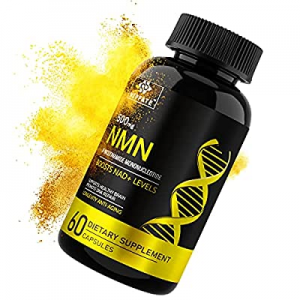 NMN Supplement, 60 Capsules Nicotinamide Mononucleotide Capsules for Anti-Age Cellular Repair and En