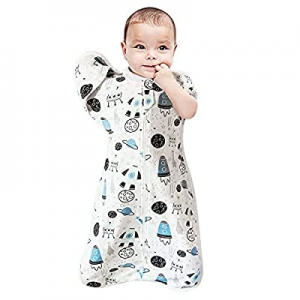 Baby Swaddle Soft Cotton now 55.0% off , Sleeping Bag for Baby with Arms Up Transition and Self-So..