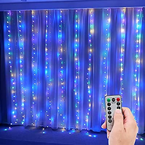 Curtain String Lights for Bedroom now 55.0% off , Window String Lights, USB Plug, Multi Color 9.84..