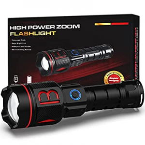 LED Rechargeable Flashlight now 50.0% off , 10000 High Lumens Super Bright Powerful Tactical Flash..