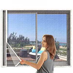 Magnetic Window Screen Mesh now 60.0% off , 2 Packs Window Screen Net Fit up Frame 40''W x 43.5''H..