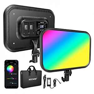 Neewer 18.3” RGB LED Video Light Panel with APP Control now 40.0% off , 360°Full Color, 60W RGB168..