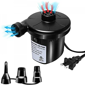 Electric Air Pump for Inflatables now 40.0% off , Portable Quick Air Mattress Pump for Raft Boat A..
