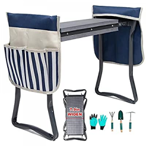 LYKO Garden Kneeler and Seat now 30.0% off , Portable Garden Stool Foldable W/ 2 Tool Bags and Out..