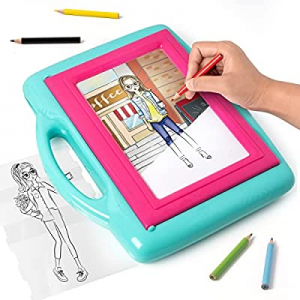 Zyerch Light Up Tracing Pad now 10.0% off , Fashion Design Activity Kit for Girls, Eye-Soft Techno..