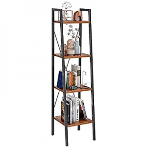 FURNINXS Ladder Shelves now 30.0% off , Bathroom Storage Shelves, 4 Tier Freestanding Shelves, Ope..