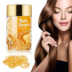 Hair Oil, Hair Serum Capsules for Frizzy & Split, Hair Oil for Dry Damaged Hair and Growth, Hair Tre