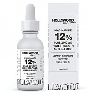Niacinamide 12% Plus Zinc 2% Serum for Face - Skin Balancing Pore Reducing Face Serum for Combinatio