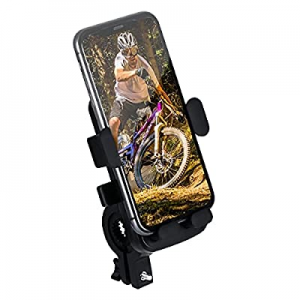 TekkPerry Bike Phone Mount, Motorcycle Phone Mount Scooter Phone Mount Fits All iPhone All Samsung G