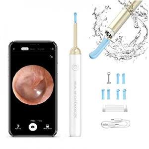 BWVV Ear Wax Removal, Ear Cleaner with Camera, Ear Wax Removal Tool with 1080p HD, Wireless Otoscope
