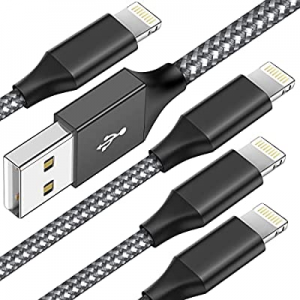 MAODAY [Apple MFi Certified] iPhone Charger Cord 4 Pack 6ft Lightning Cable Nylon Braided High Speed