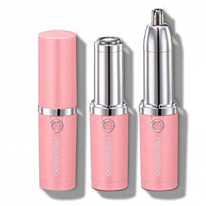 PRESKBOO Facial Hair Remover for Women,Painless Hair Remover Shaver for Face,Nose Ear Trimmer,Ladies