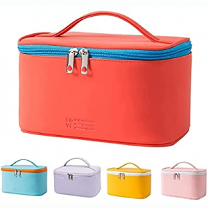 Makeup Bag Travel Cosmetic Bags Small for Women Girls Zipper Pouch Makeup Organizer Waterproof Cute