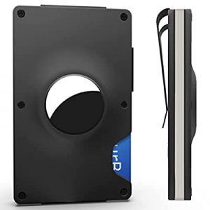 Hawanik Minimalist Wallet For AirTag now 80.0% off , Slim Front Pocket Credit Card Holder RFID Blo..