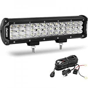 oEdRo LED Light Bar 12 Inch 180W Tri-Row Work Lights Spot Flood Combo Beam Driving Fog Lamp with w..