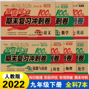 立减CNY￥30,七八九年级上下册试卷全套数英语物理地理生物历期末试卷聚能闯关 九年级下册 历史（人教版）