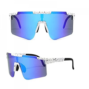 50.0% off Sunglasses Womens Men Trendy Polarized Oversized Sunglasses for Baseball Fishing Fashion..