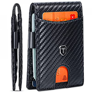 80.0% off Toughergun Slim Wallet for Men Wallet with Money Clip RFID Wallet with ID Window Quick C..