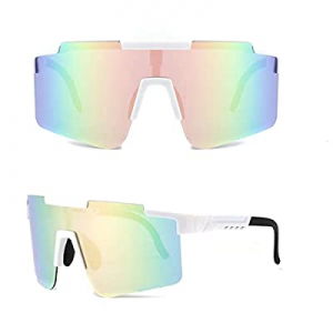 50.0% off Sunglasses Womens Men Trendy Polarized Oversized Sunglasses for Baseball Fishing Fashion..