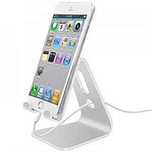 Cell Phone Stand, LLSME Phone Holder, Cradle, Dock, Aluminum Desktop Stand Compatible with All Mobil
