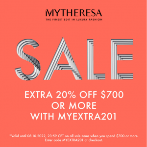 折扣升级：Mytheresa 年中大促 折扣区时尚服饰鞋包满额促销 