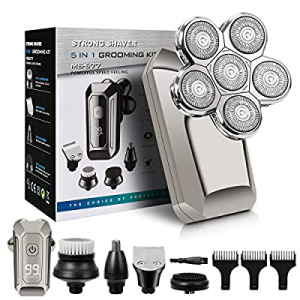 Head Shavers for Bald Men,Vsonker Upgrade 6D Electric Shavers for Men,5 in 1 Mens Electric Razor Wat