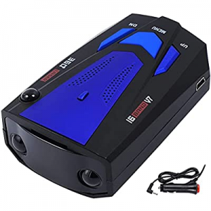 Radar Detector for Cars, Prompt Speed, City/Highway Mode, 360 Degree Detection Policy Radar Detector
