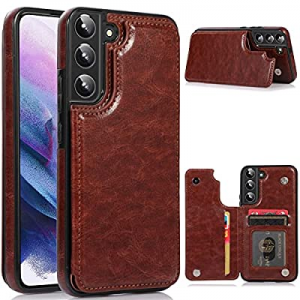 One Day Only！Anyos for Samsung Galaxy S22 Wallet Case with Card Holder now 75.0% off , PU Leather ..