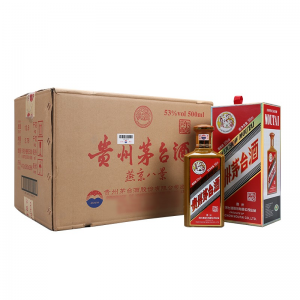 立减CNY¥30,【歌德老酒行】贵州茅台酒 飞天茅台 燕京八景 53度 500ml*8瓶 套装 酱香型白酒