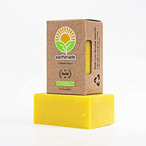 EarthMade - Gold Soap with 24k Gold Water, All-natural Moisturizing Bar Soap, Body and Face Cleaning