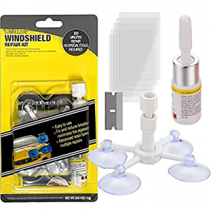 One Day Only！zeBrush Windshield Repair Kit，Auto Glass Repair Kit for Fix Chip Scratch now 70.0% of..