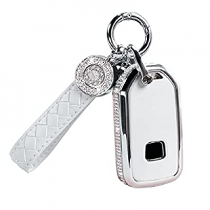 One Day Only！Compatible with Honda Key Fob Cover with Keychain now 25.0% off , Crystal Rhinestones..