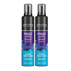 John Frieda Frizz Ease Curl Reviver Mousse, Enhances Curls, Soft Flexible Hold