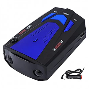 Laser Radar Detector for Cars, Prompt Speed, City/Highway Mode, 360 Degree Detection Policy Radar De