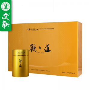 立减CNY¥60,文新(WenXin Tea) 春茶上市文新信阳毛尖2022新茶茶叶绿茶明前嫩芽(观道)250g礼盒装