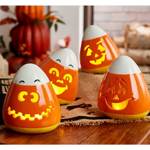 Mr. Halloween Set of 4 Mini Ceramic Figures @ QVC