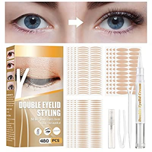 Eyelid Tape, Eyelid Lifter Strips, Invisible Waterproof Double Eyelid Tape, Instant Eyelid Lift for