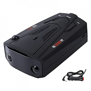 Laser Radar Detector for Cars, Prompt Speed, City/Highway Mode, 360 Degree Detection Policy Radar De