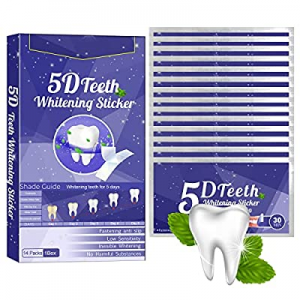 Teeth Whitening Strip, 5D No Slip Teeth Whitening Strips, Effectively Remove Smoking Coffee Wine Sta