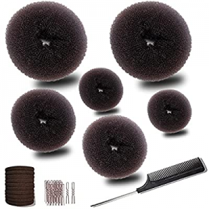 MeetFavorite Hair Bun Maker,Donut Bun Maker,Hair Bun Shaper Set ( 2 large, 2 medium and 2 small) ,10