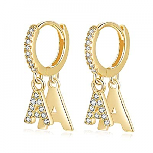 Jewlpire 925 Sterling Silver Huggie Hoop Earrings for Women Girls now 65.0% off , 18K White Gold P..