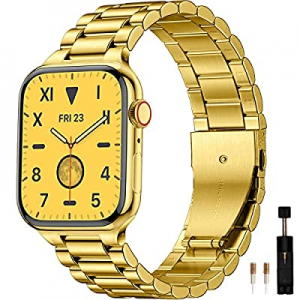 Maledan Metal Bands Compatible with Apple Watch Band 42mm 44mm 45mm 49mm 38mm 40mm 41mm Men Women, B