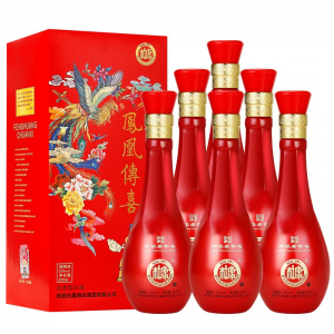 立减CNY￥340,中国文化名酒 凤凰传喜 白水杜康 52度浓香型白酒 500ml*6瓶 高度白酒 纯粮酿造 ( 整箱六瓶 )