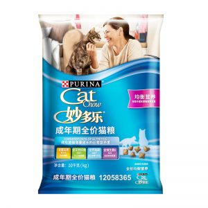 立减CNY￥39.8,妙多乐猫粮成猫10kg 全价猫粮均衡营养大蓝袋