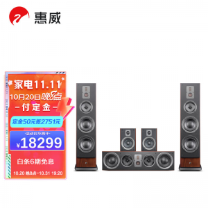 立减CNY¥30,惠威(HiVi) RM800HT 家庭影院音响套装 5.0声道单极 四分频hifi落地式 KTV电视音箱组合
