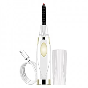 Heated Eyelash Curler, Rechargeable Heated Lash Curler with 2 Temperature Modes for Quick Natural Cu