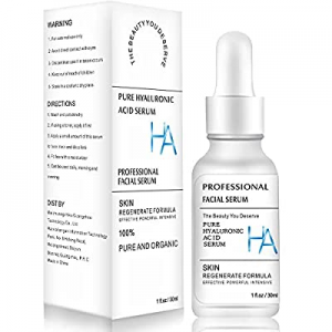 YOUXI Pure Hyaluronic Acid Serum for Face, Facial Moisturizer with Vitamin Skincare Fades Wrinkles R