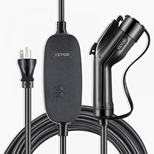 One Day Only！VEVOR Level 1+2 EV Charger now $45.00 off , 15 Amp 110-240V, Portable Electric Vehicl..